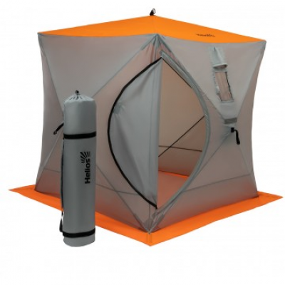 Палатка зимняя Куб 1,8х1,8 orange lumi/gray (HS-ISC-180OLG) Helios