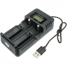 Зарядное устройство с дисплеем WNC-006 /2 аккумулятора/4,2V/2400A