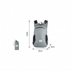 Рюкзак Naturehike 18L NH17A012-B Ultra-Light компактный серый