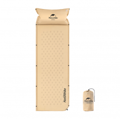 Коврик самонадувающийся Naturehike NH15Q002-D с подушкой для сна бежевый