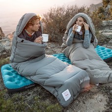 Спальный мешок Naturehike CNK2350WS023 M400 серый, молния слева