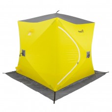 Палатка зимняя Куб 2,1х2,1 желтый/серый (HS-WSC-210YG) Helios