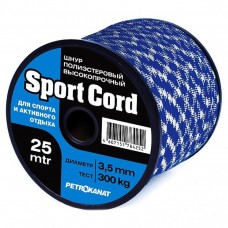 Шнур плетеный Sport Cord 3,0 мм, 220 кг, 30 м, двухцветный, катушка (10635)